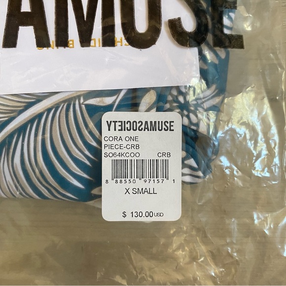 AMUSE SOCIETY • NEW! Cora One Piece Swimsuit - Caribbean Blue - Picture 13 of 16